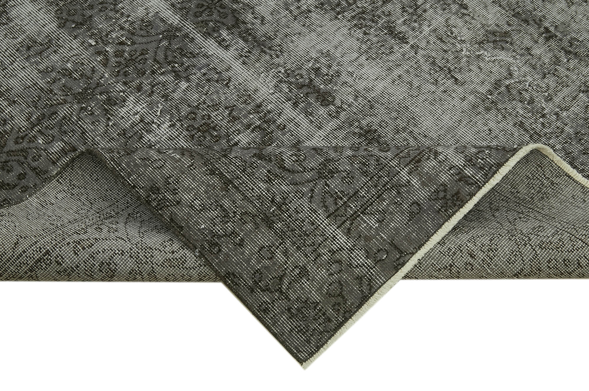 5 x 8 Grey Overdyed Rug - 5978