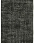 5 x 9 Black Overdyed Rug - 5981