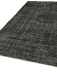 5 x 9 Black Overdyed Rug - 5981