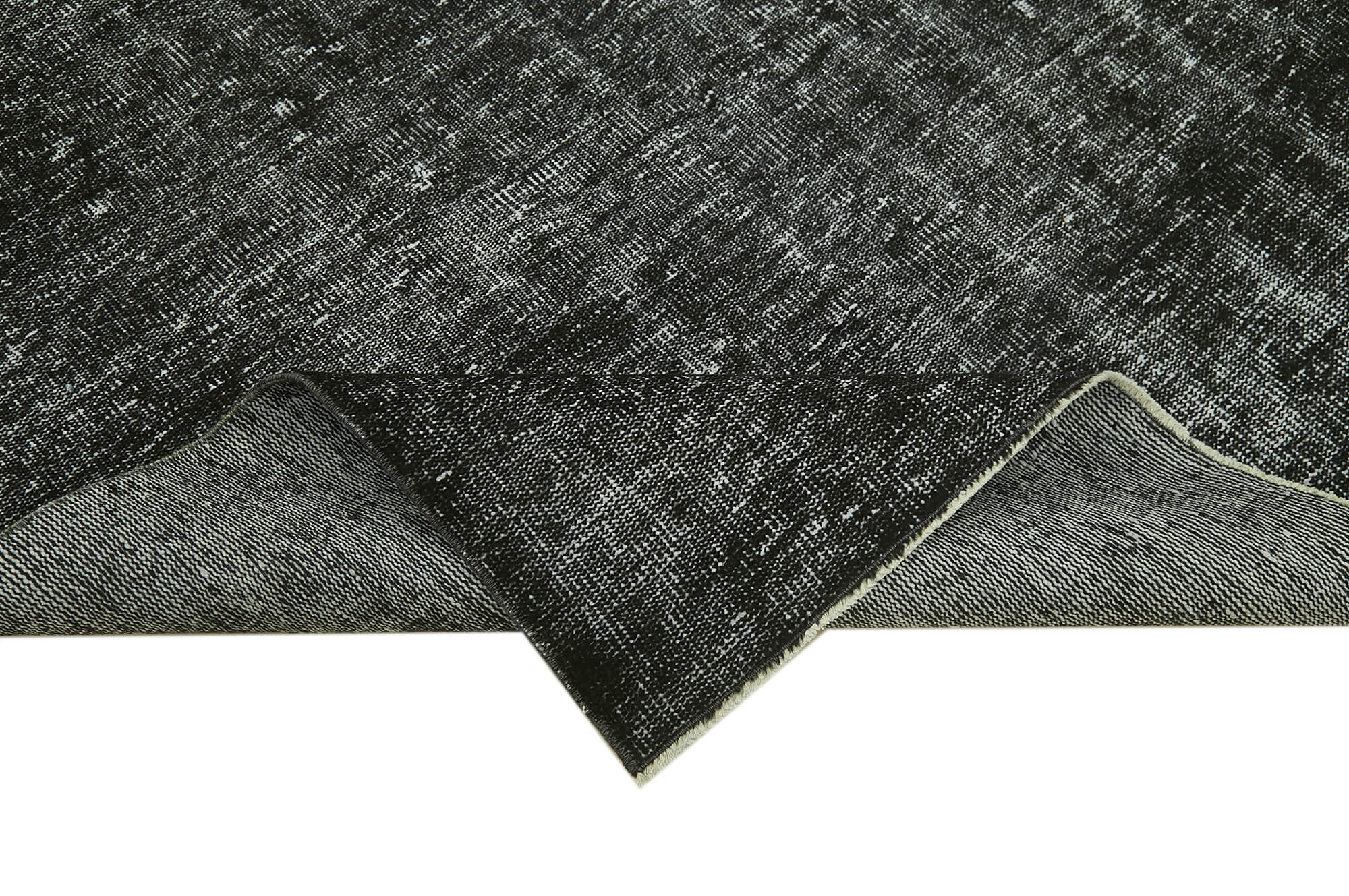 5 x 9 Black Overdyed Rug - 5981