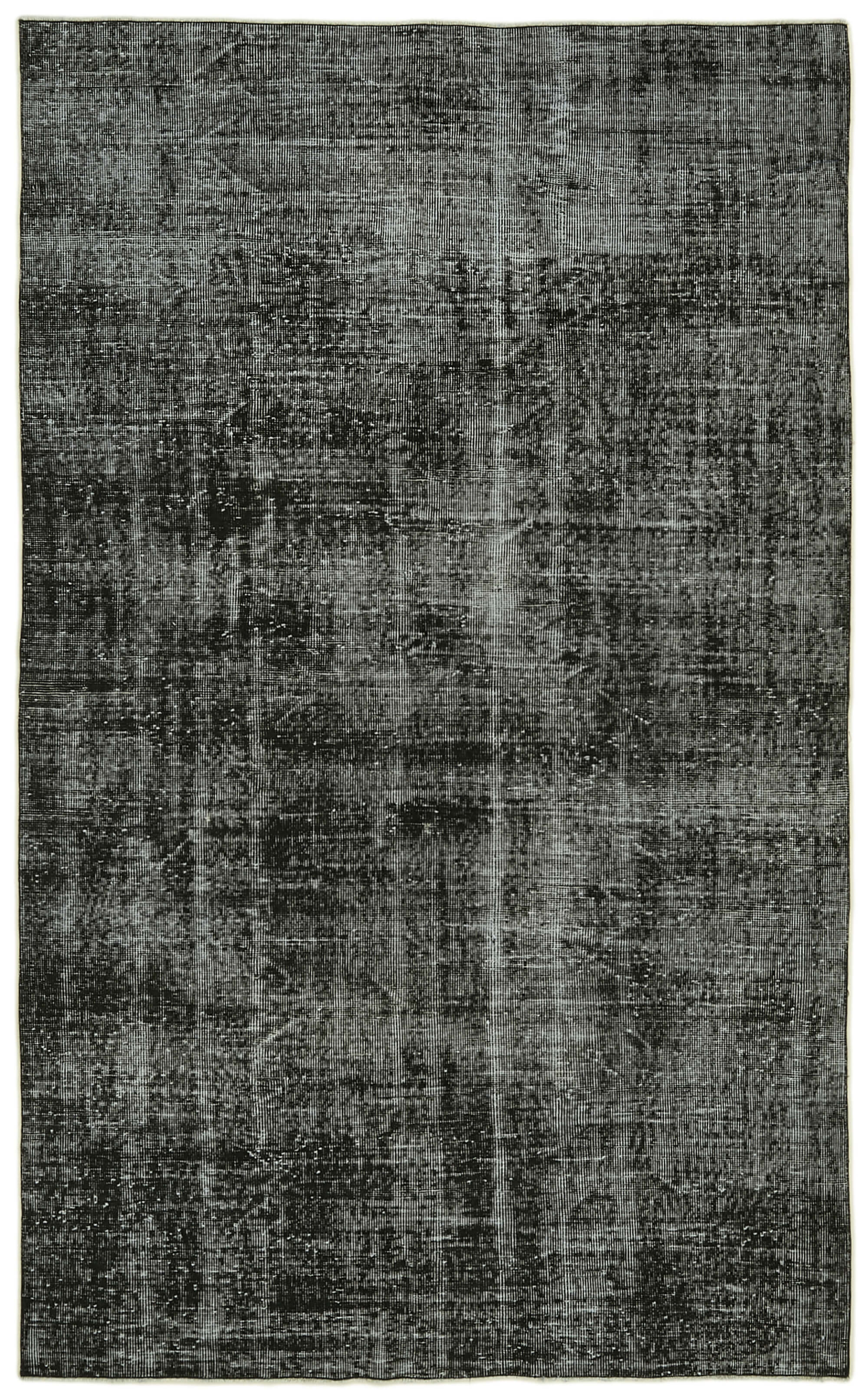 6 x 9 Black Overdyed Rug - 5982