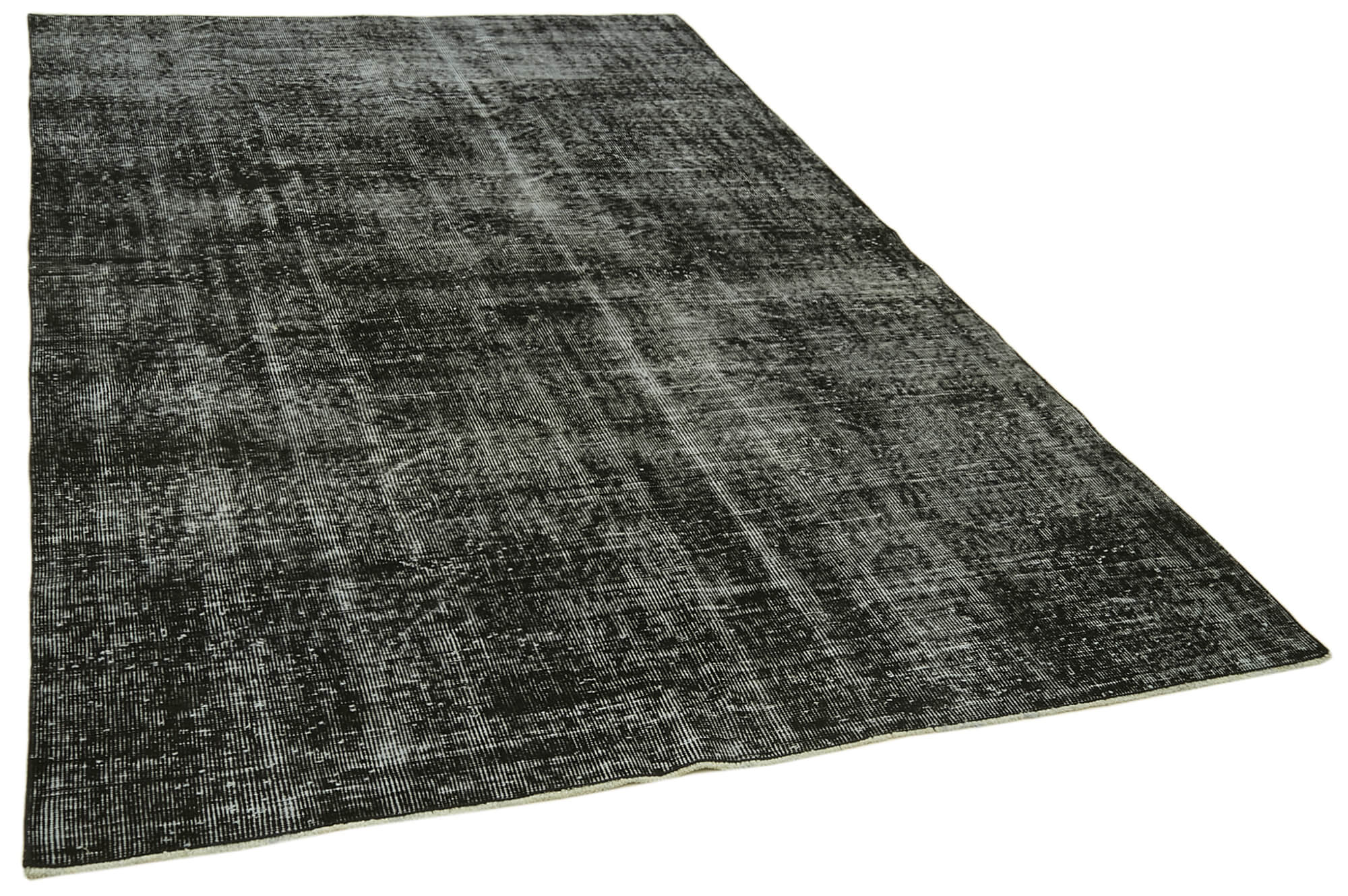 6 x 9 Black Overdyed Rug - 5982