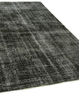 6 x 9 Black Overdyed Rug - 5982