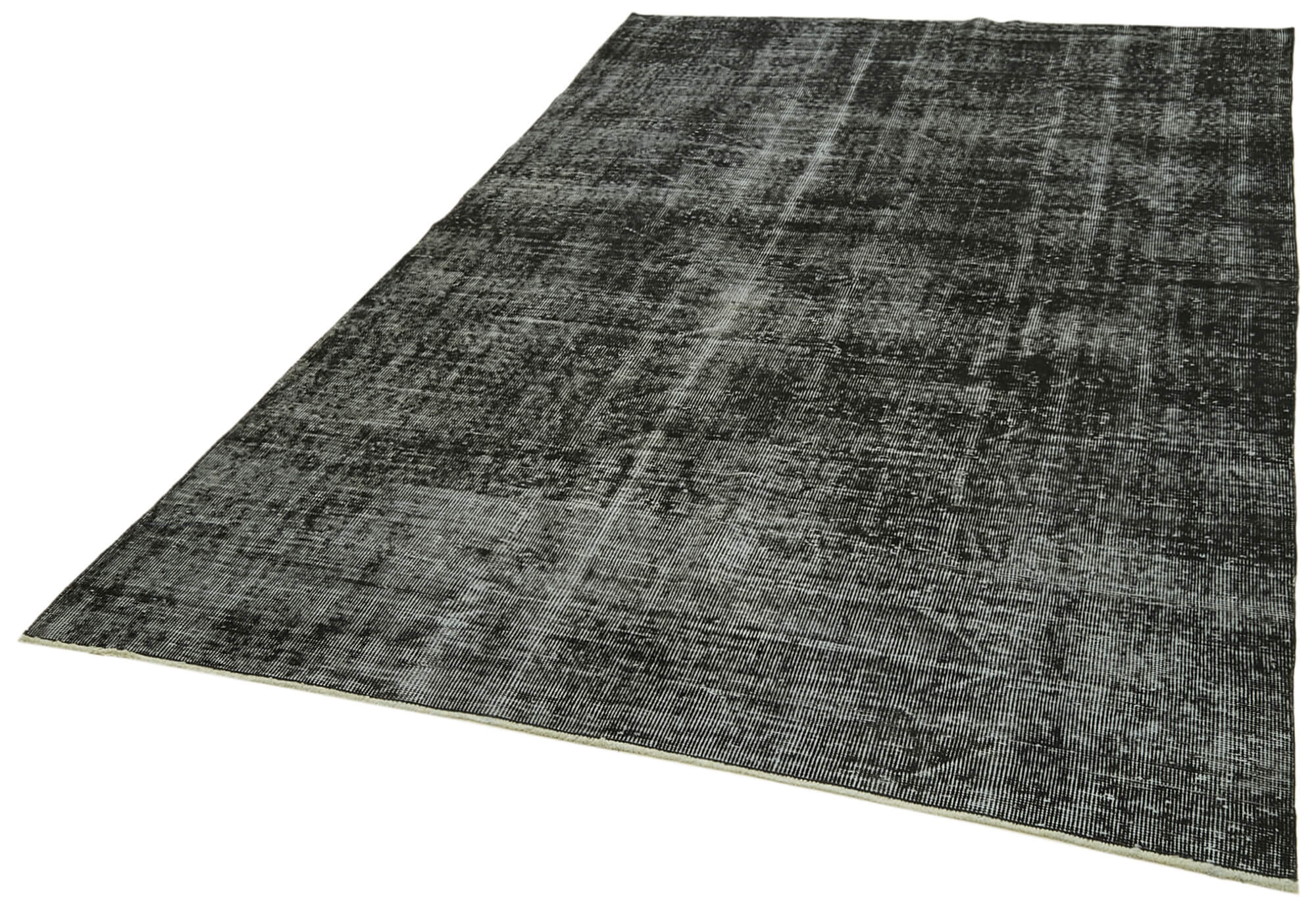 6 x 9 Black Overdyed Rug - 5982