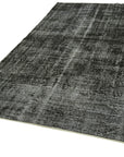 6 x 9 Black Overdyed Rug - 5982