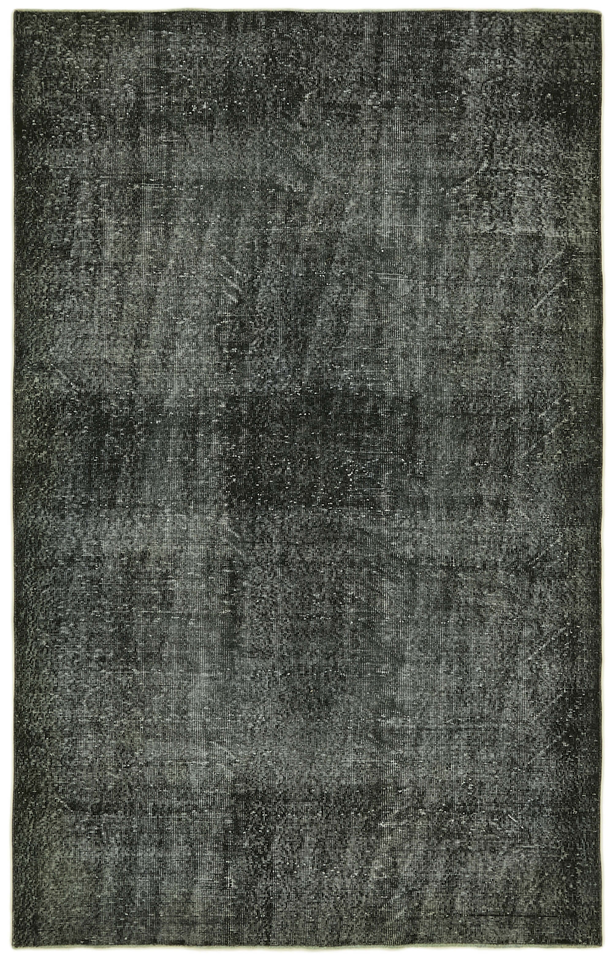 6 x 9 Black Overdyed Rug - 5983