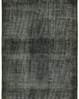 6 x 9 Black Overdyed Rug - 5983