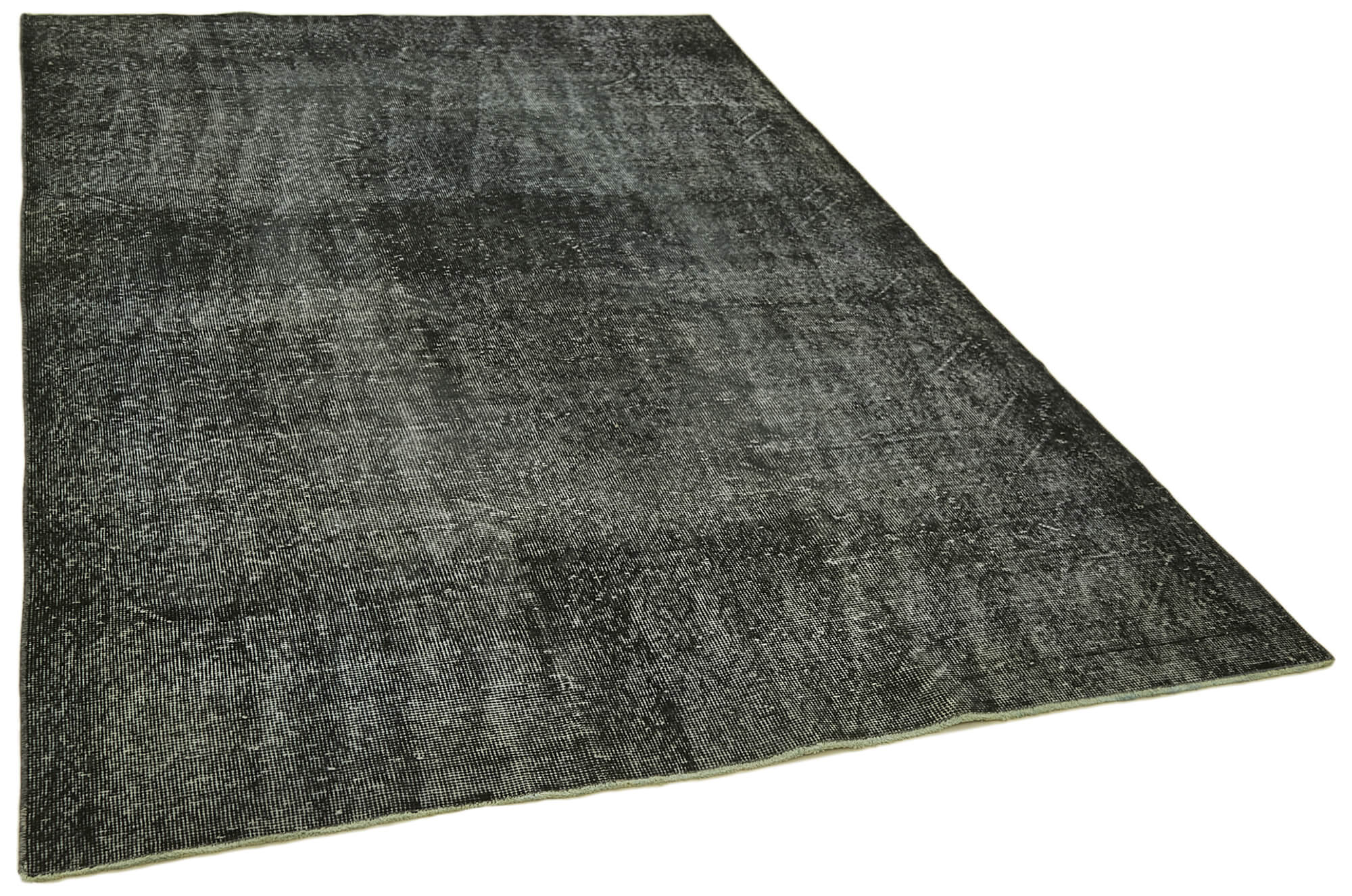 6 x 9 Black Overdyed Rug - 5983