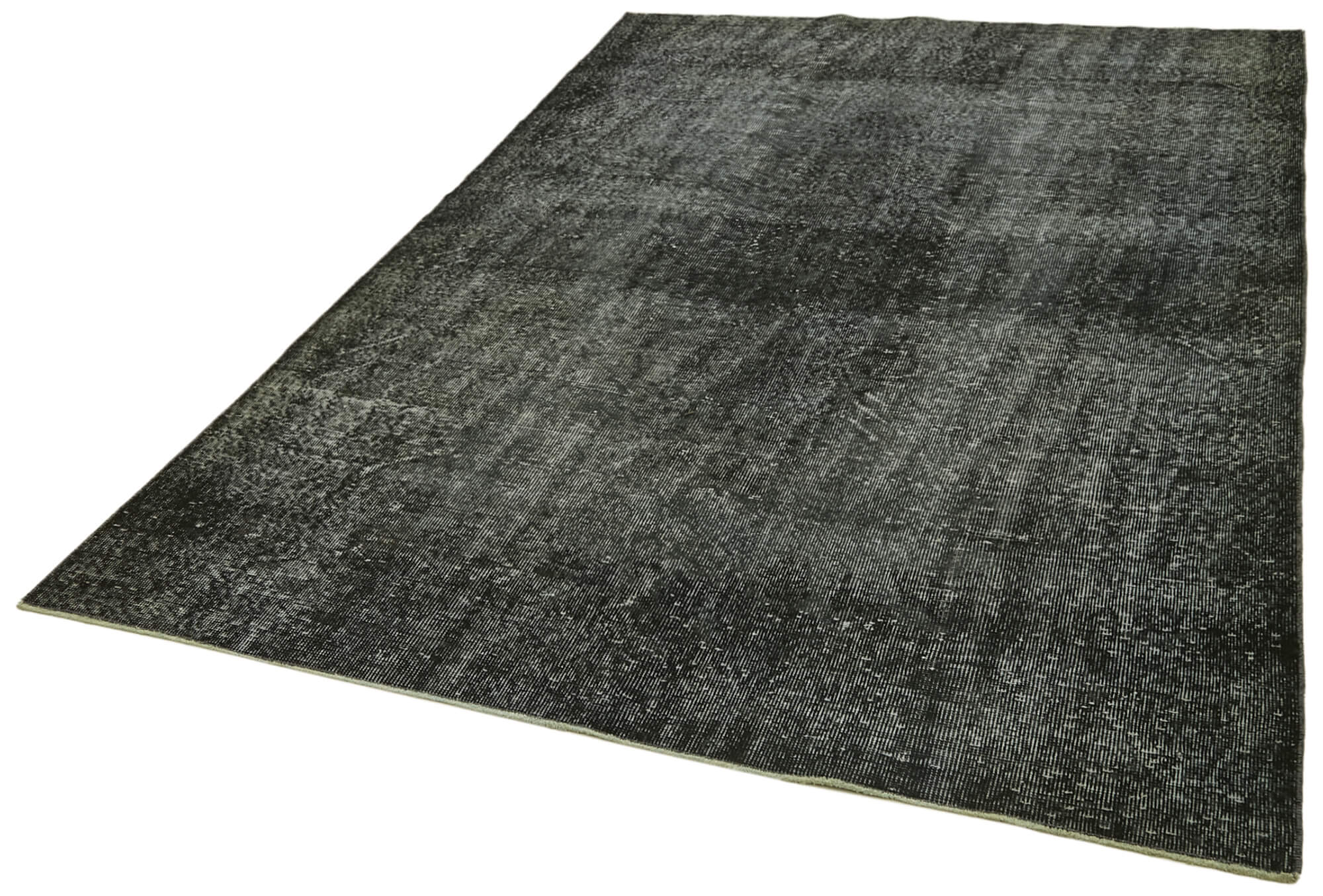 6 x 9 Black Overdyed Rug - 5983