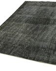 6 x 9 Black Overdyed Rug - 5983