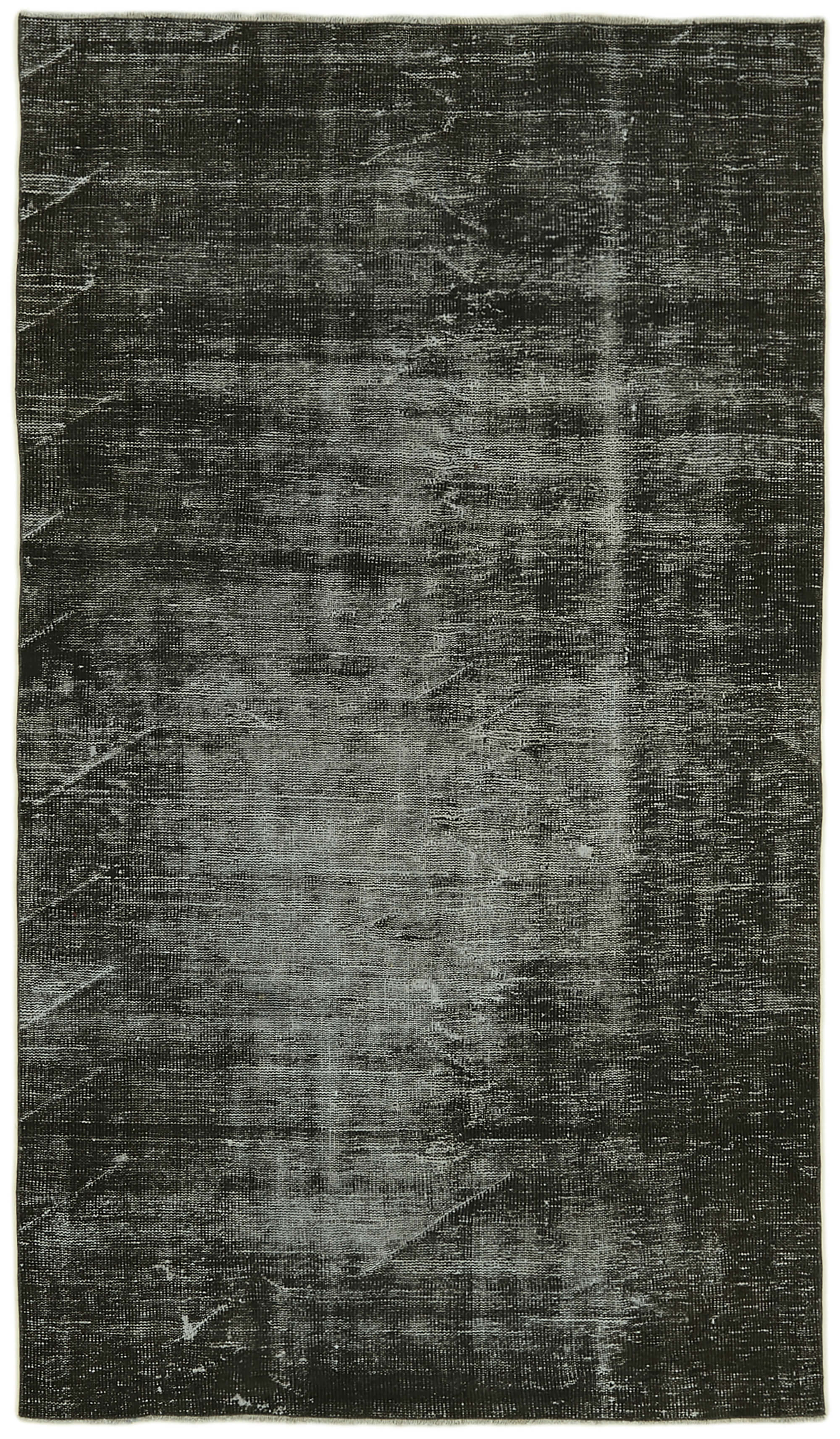 5 x 8 Black Overdyed Rug - 5984