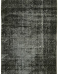 5 x 8 Black Overdyed Rug - 5984