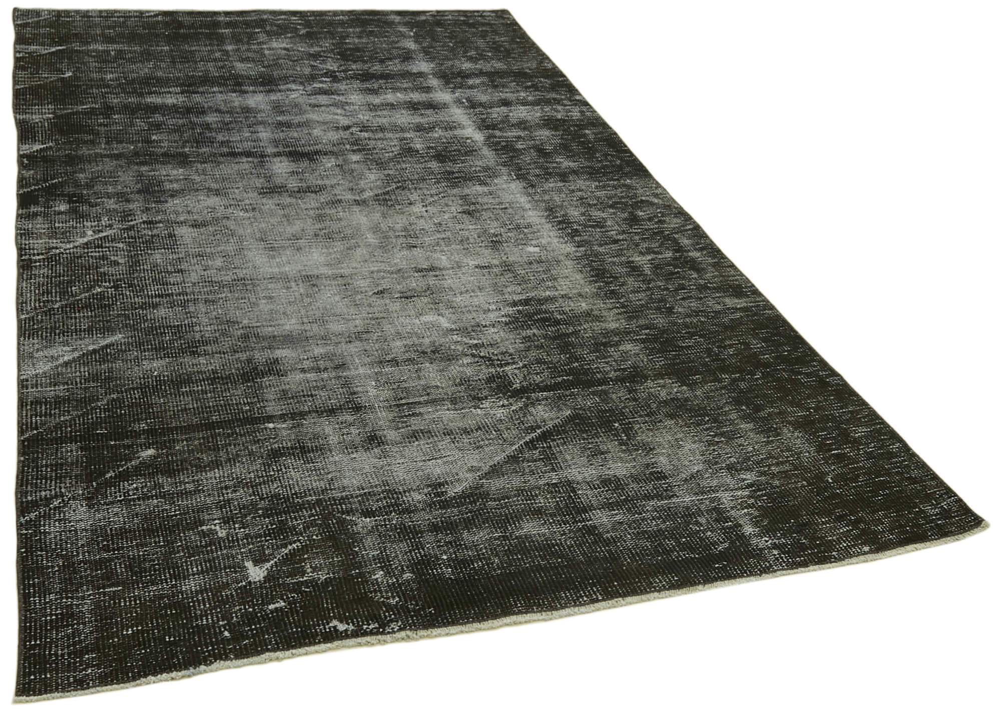 5 x 8 Black Overdyed Rug - 5984