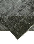 5 x 8 Black Overdyed Rug - 5984