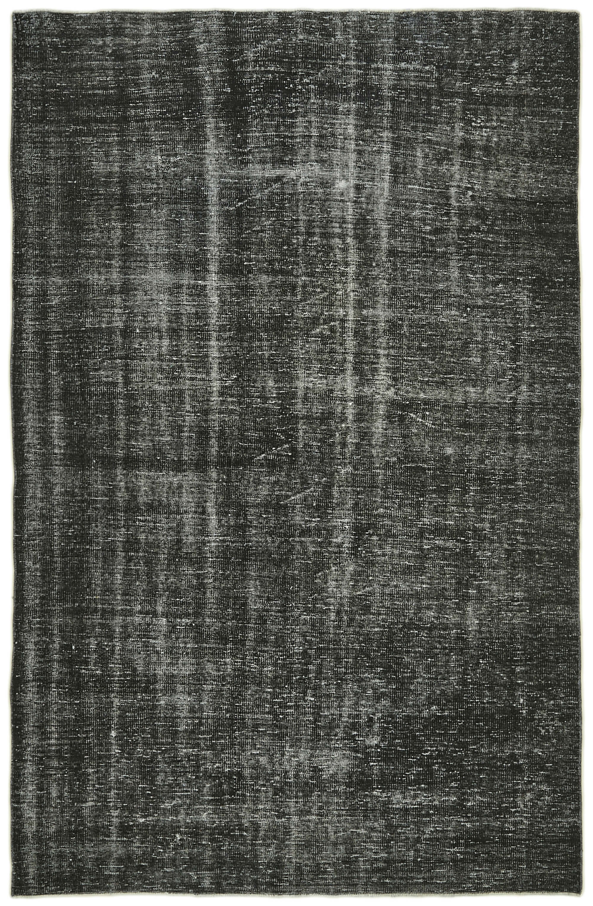 6 x 9 Black Overdyed Rug - 5985