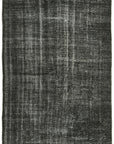 6 x 9 Black Overdyed Rug - 5985