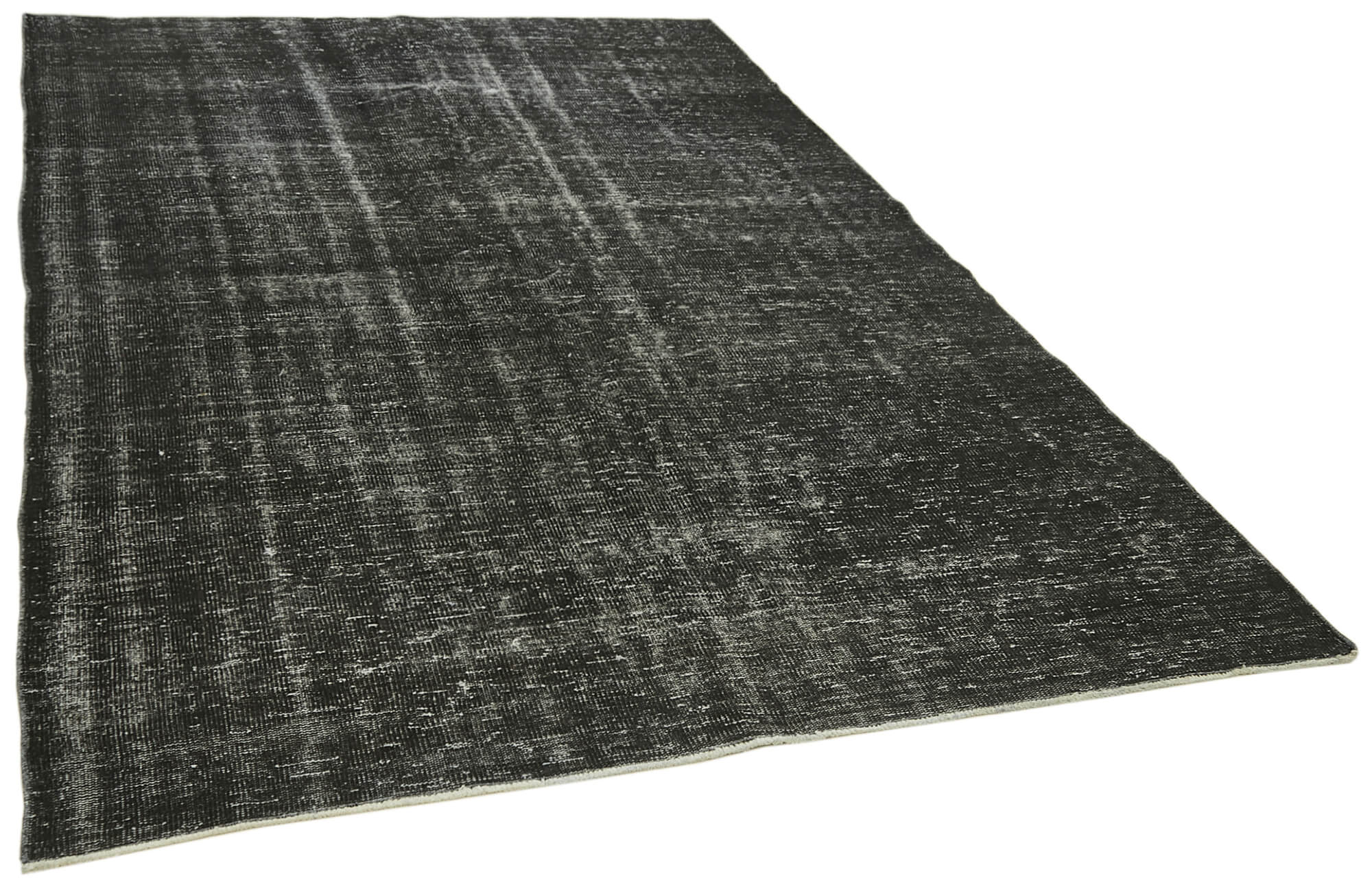 6 x 9 Black Overdyed Rug - 5985