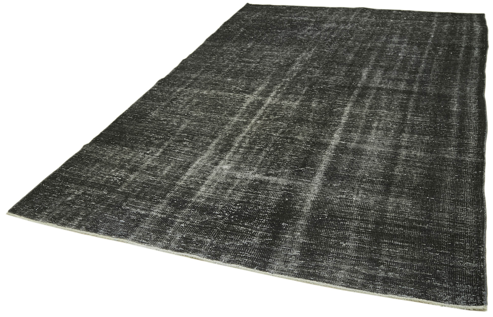 6 x 9 Black Overdyed Rug - 5985