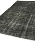 6 x 9 Black Overdyed Rug - 5985