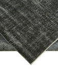 6 x 9 Black Overdyed Rug - 5985