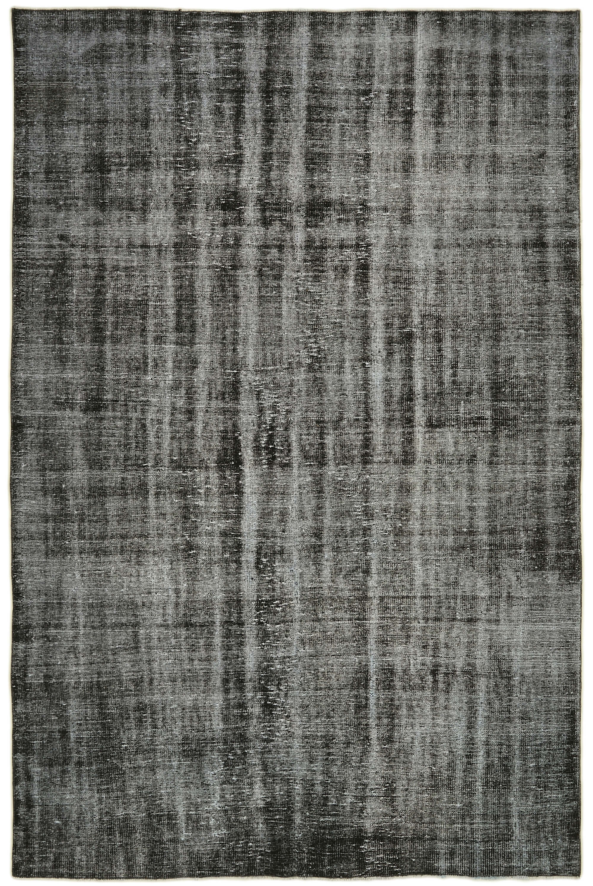 7 x 10 Black Overdyed Rug - 5986