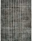 7 x 10 Black Overdyed Rug - 5986