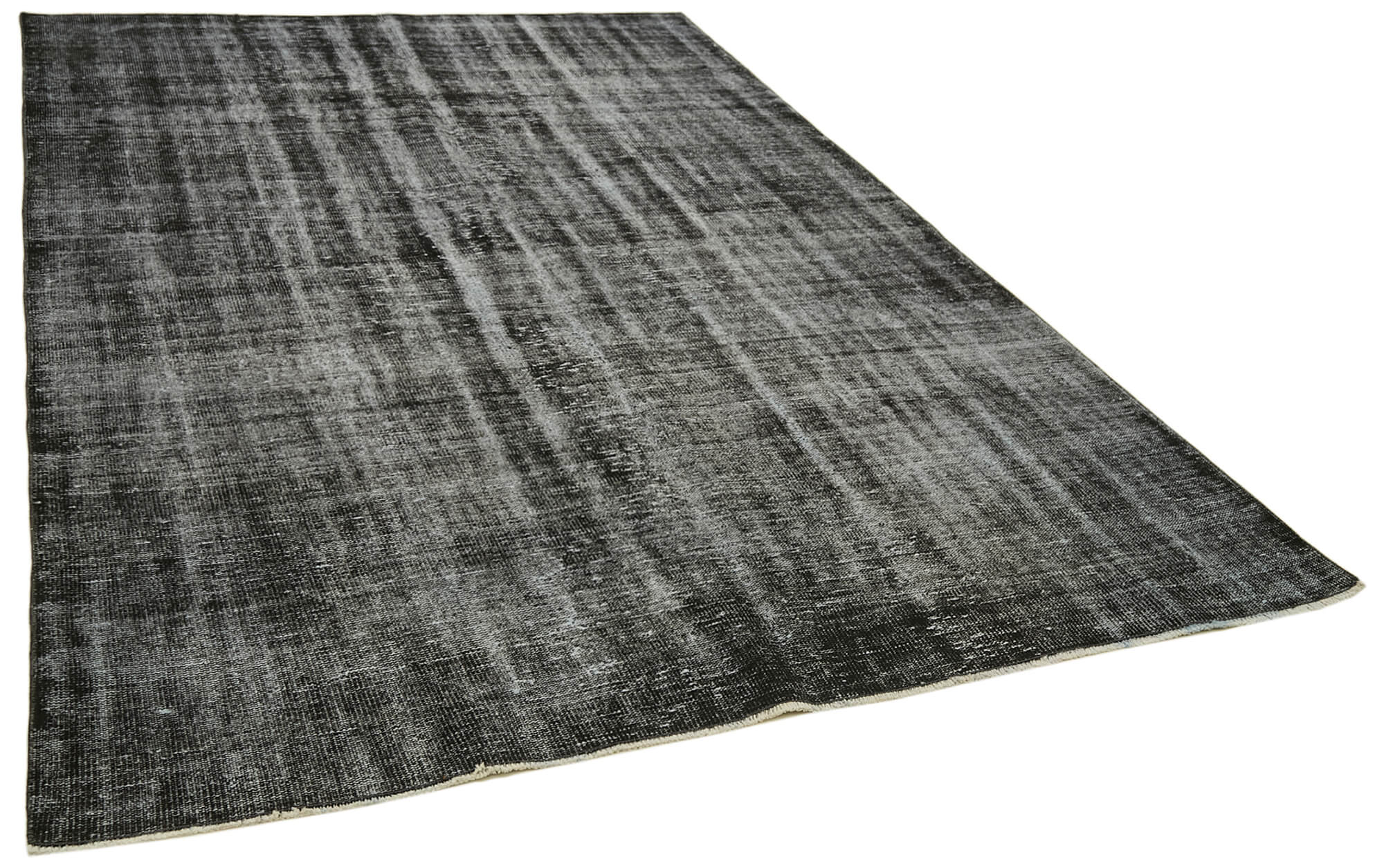 7 x 10 Black Overdyed Rug - 5986