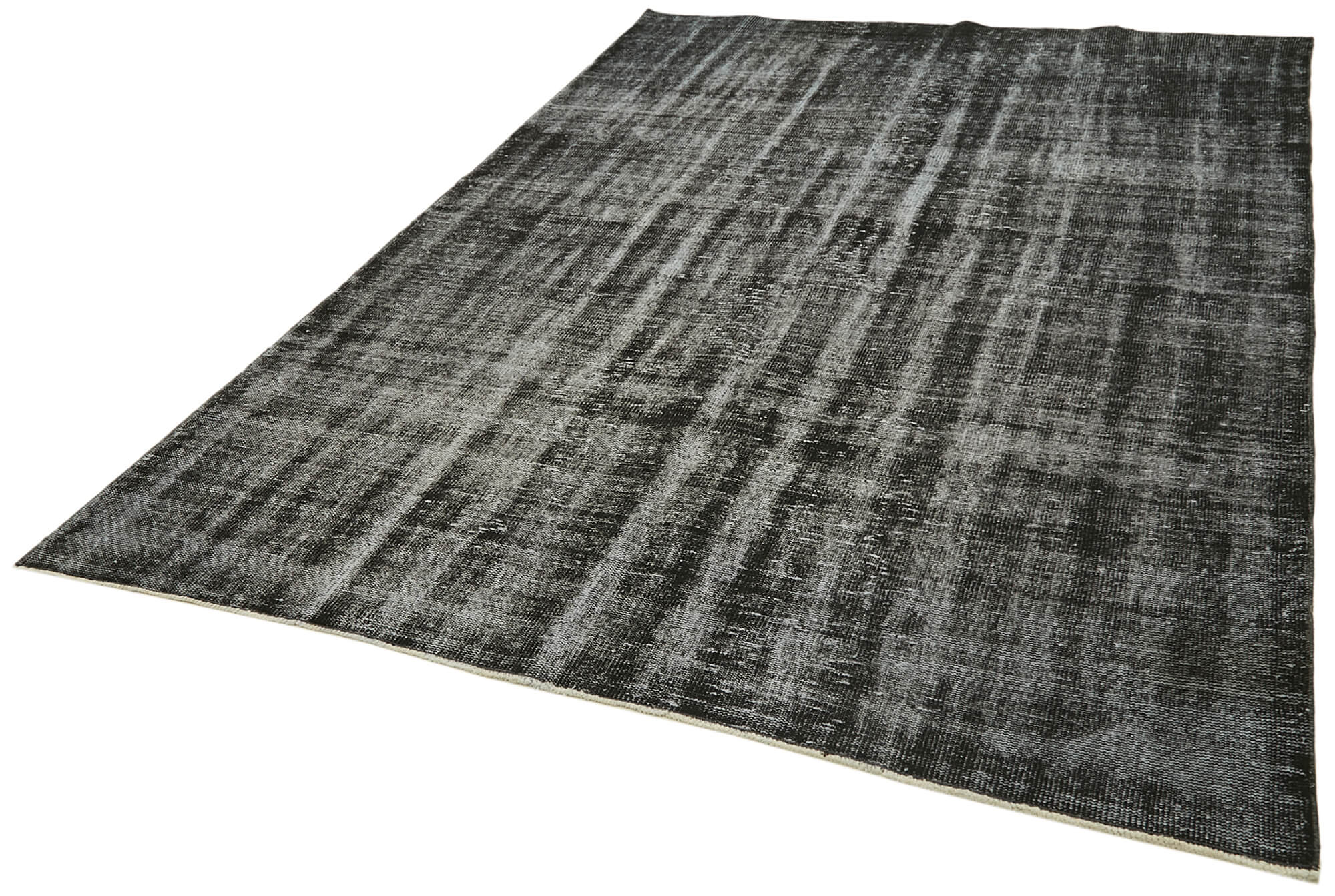 7 x 10 Black Overdyed Rug - 5986