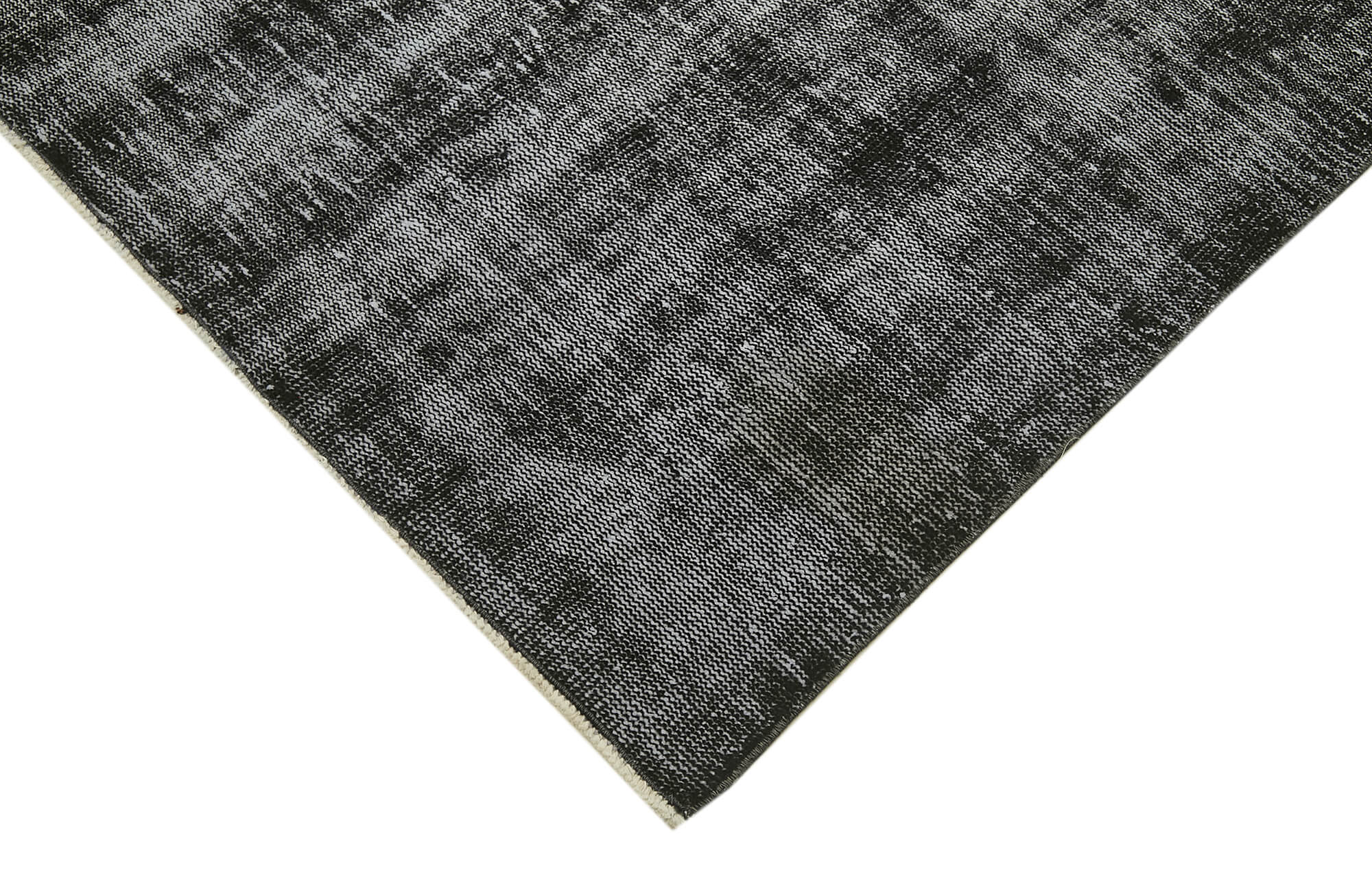 7 x 10 Black Overdyed Rug - 5986