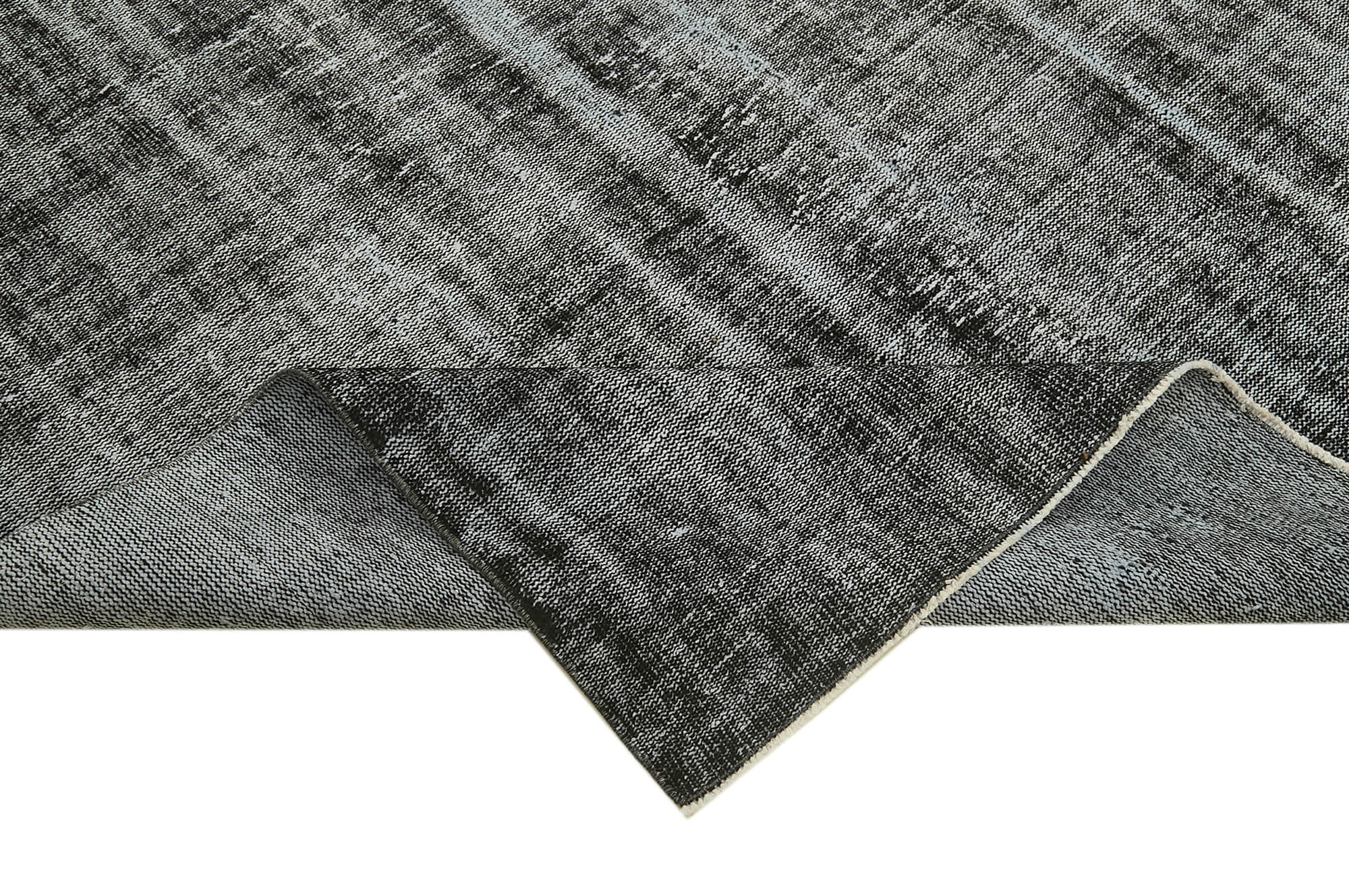 7 x 10 Black Overdyed Rug - 5986