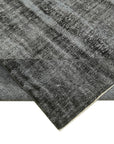 7 x 10 Black Overdyed Rug - 5986