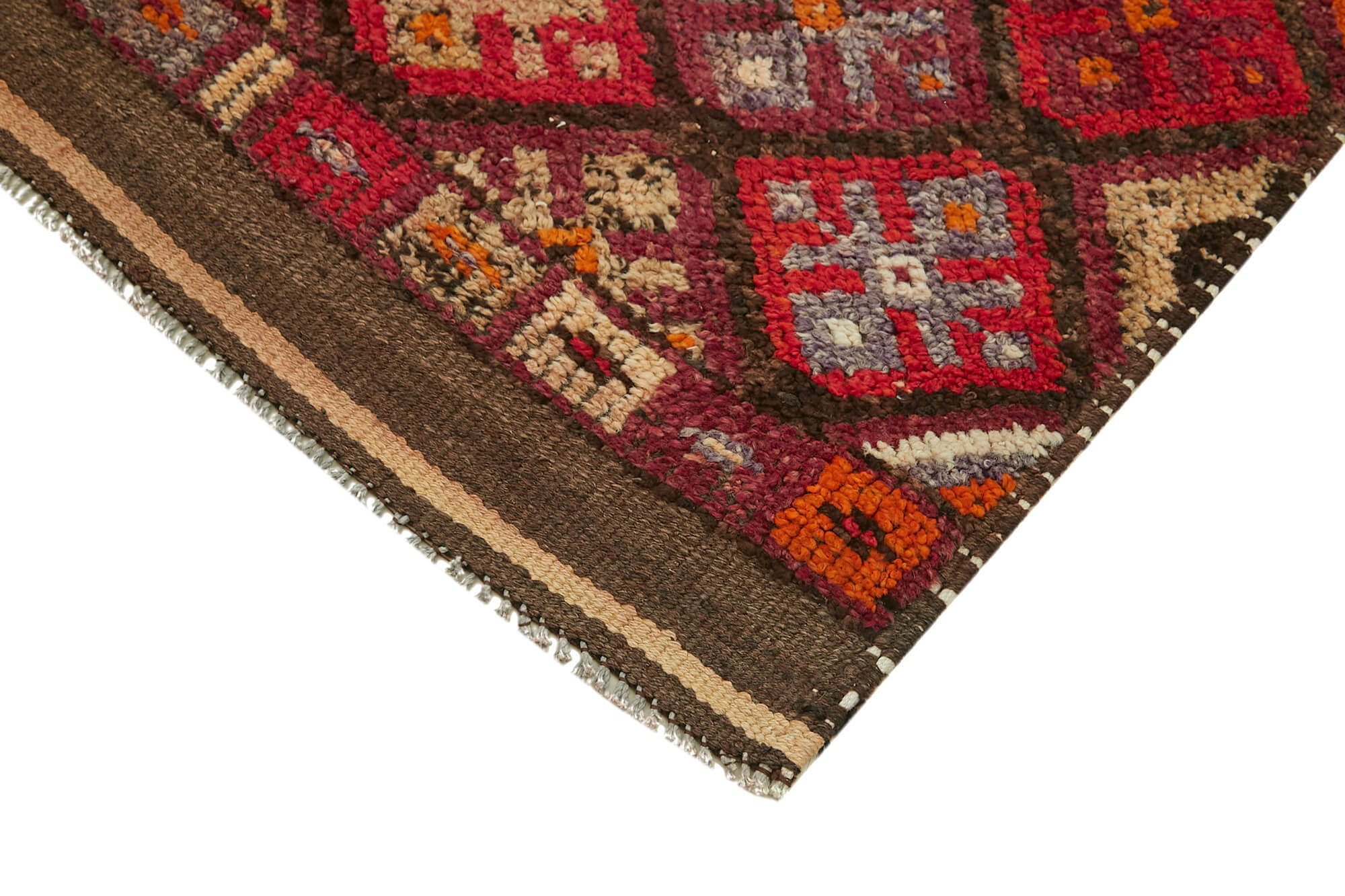 3 x 13 Red Boho Runner Rugs - 5988