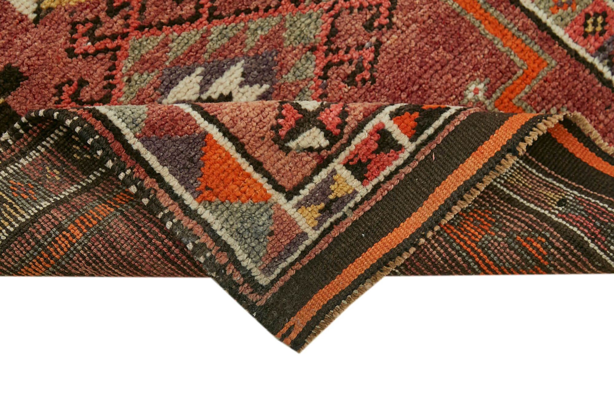 3 x 13 Red Boho Runner Rugs - 5998