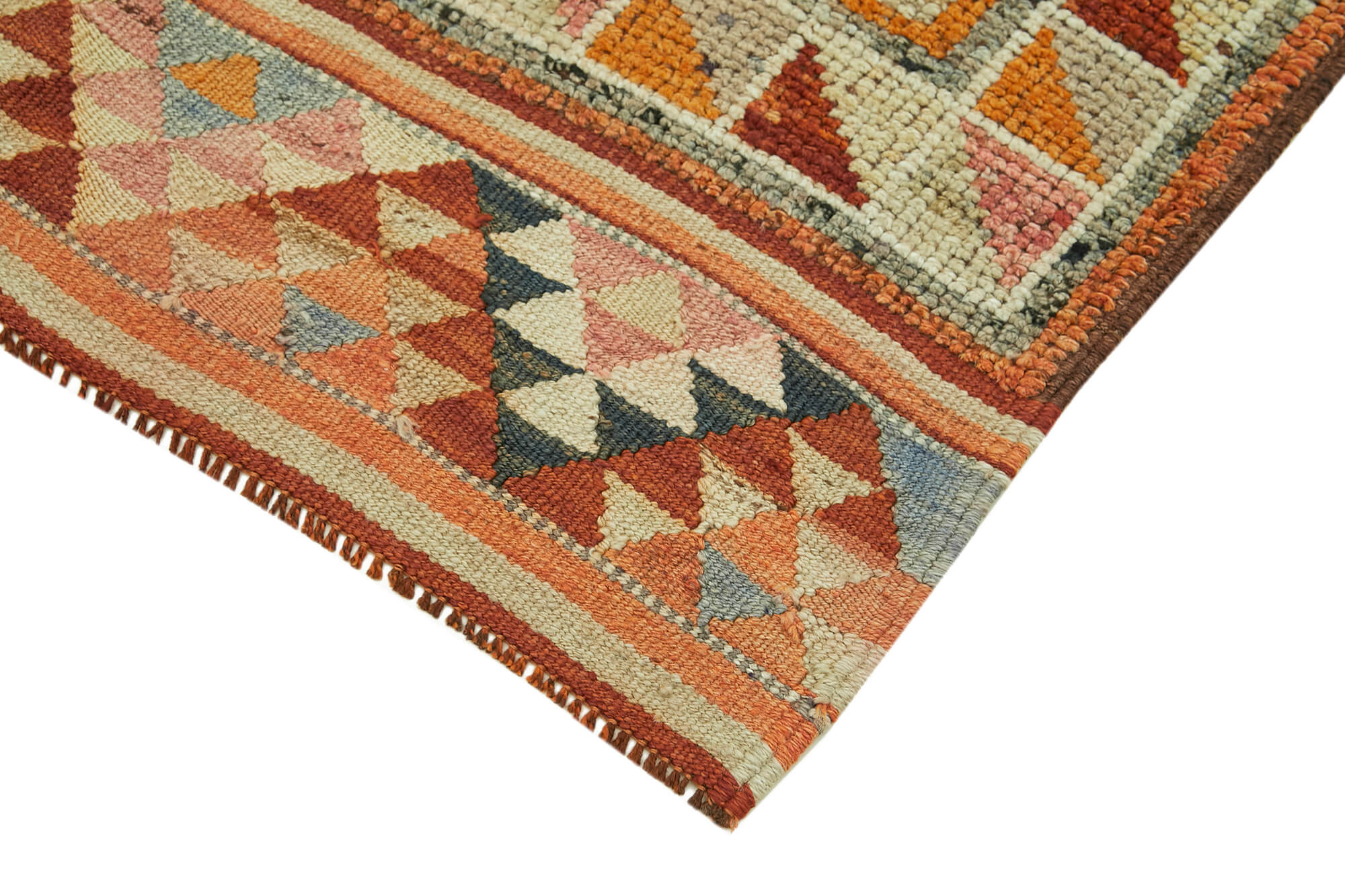 3 x 13 Red Boho Runner Rugs - 6000