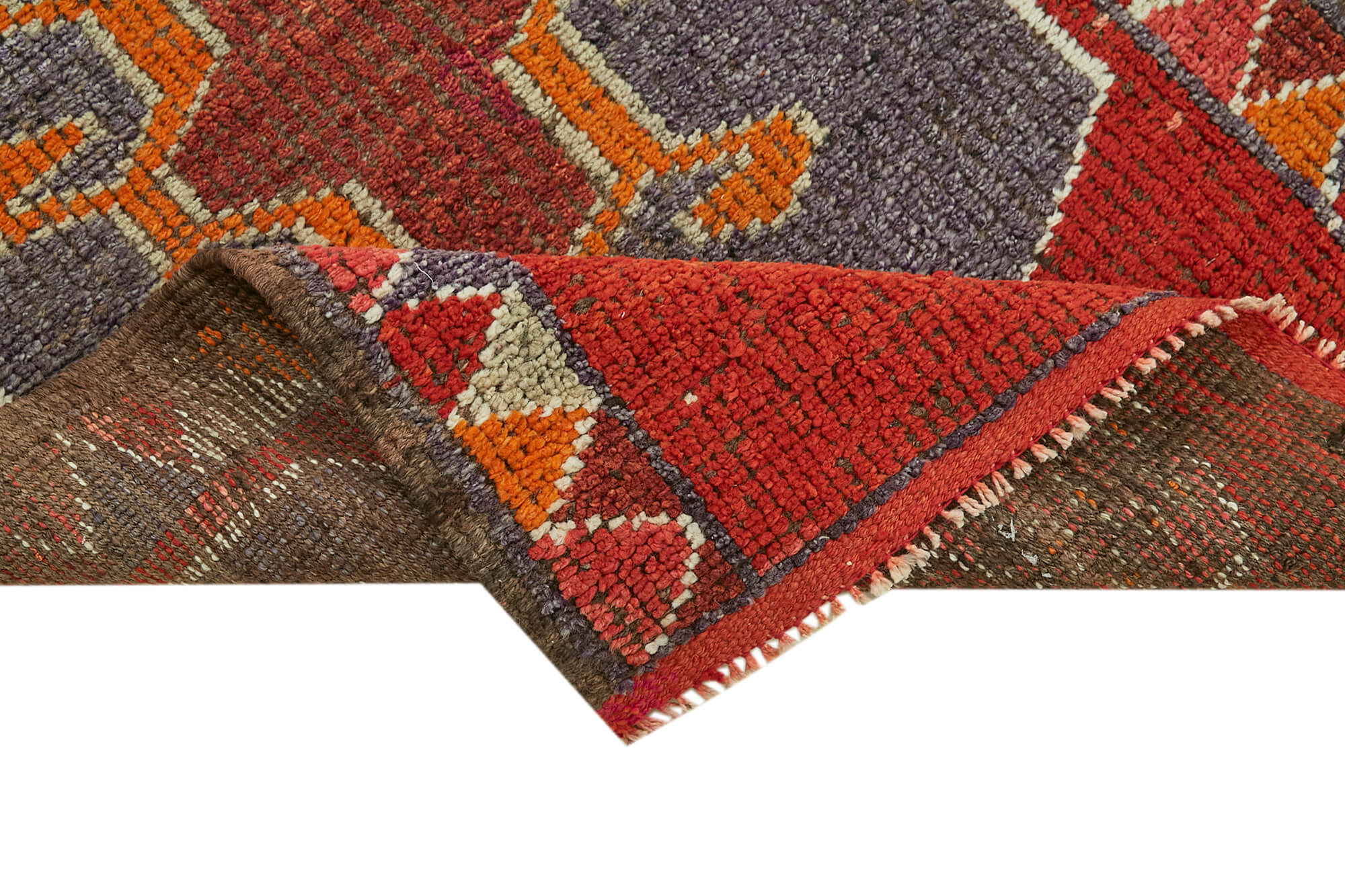 3 x 10 Red Boho Runner Rugs - 6001