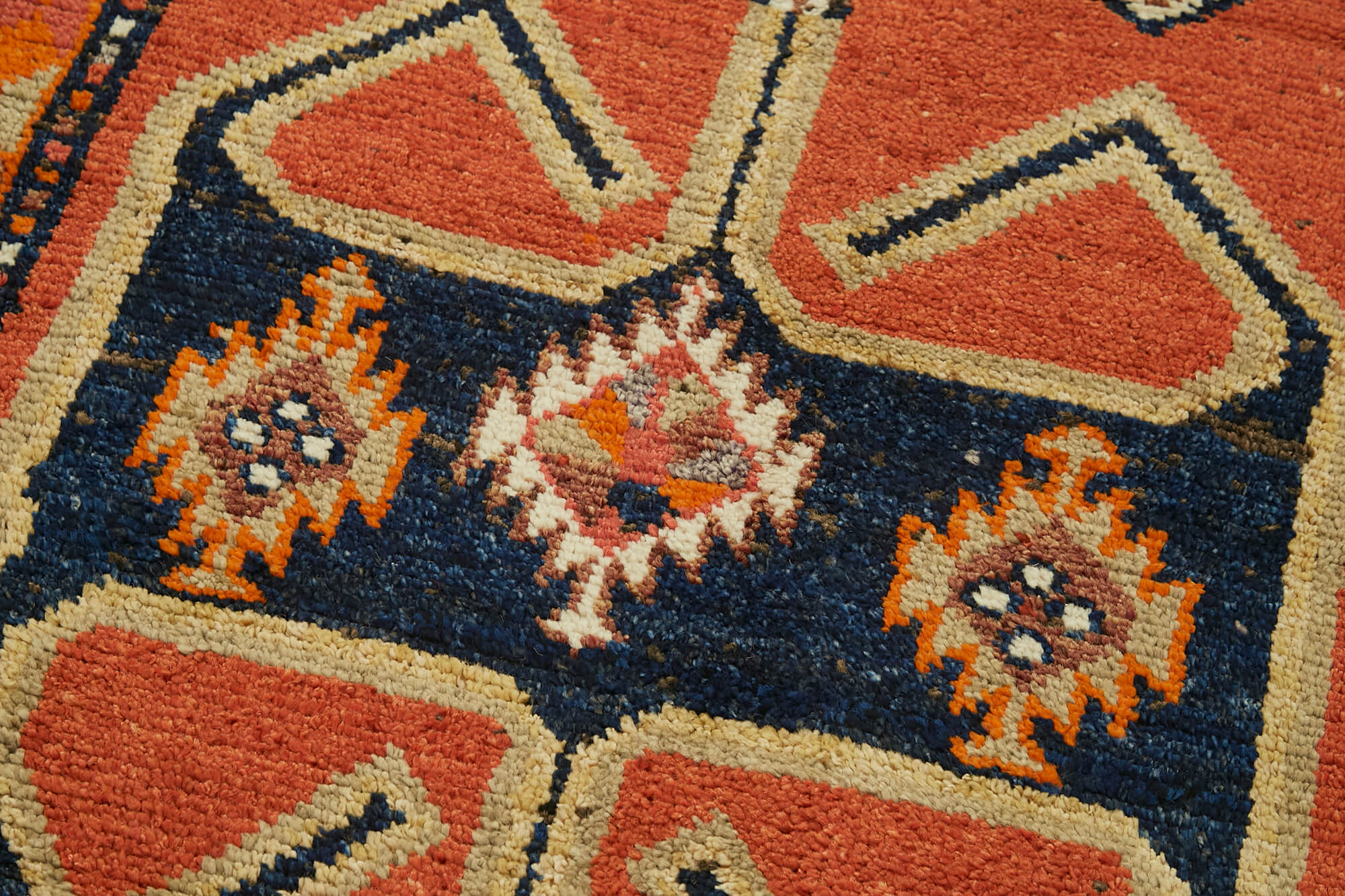 3 x 12 Orange Boho Runner Rugs - 6005