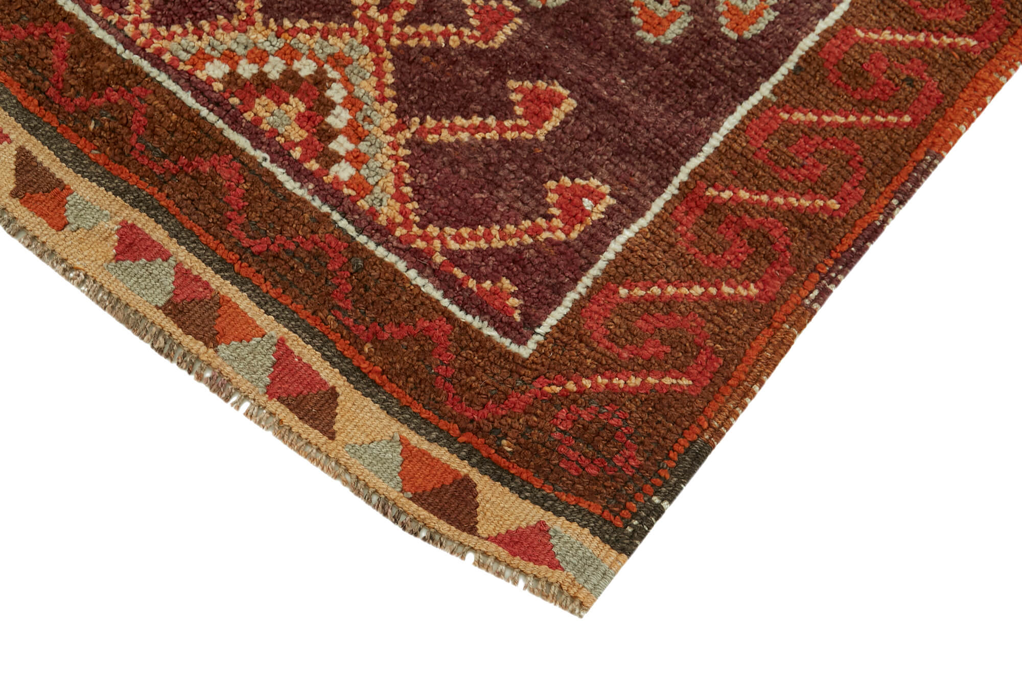 3 x 13 Red Boho Runner Rugs - 6008