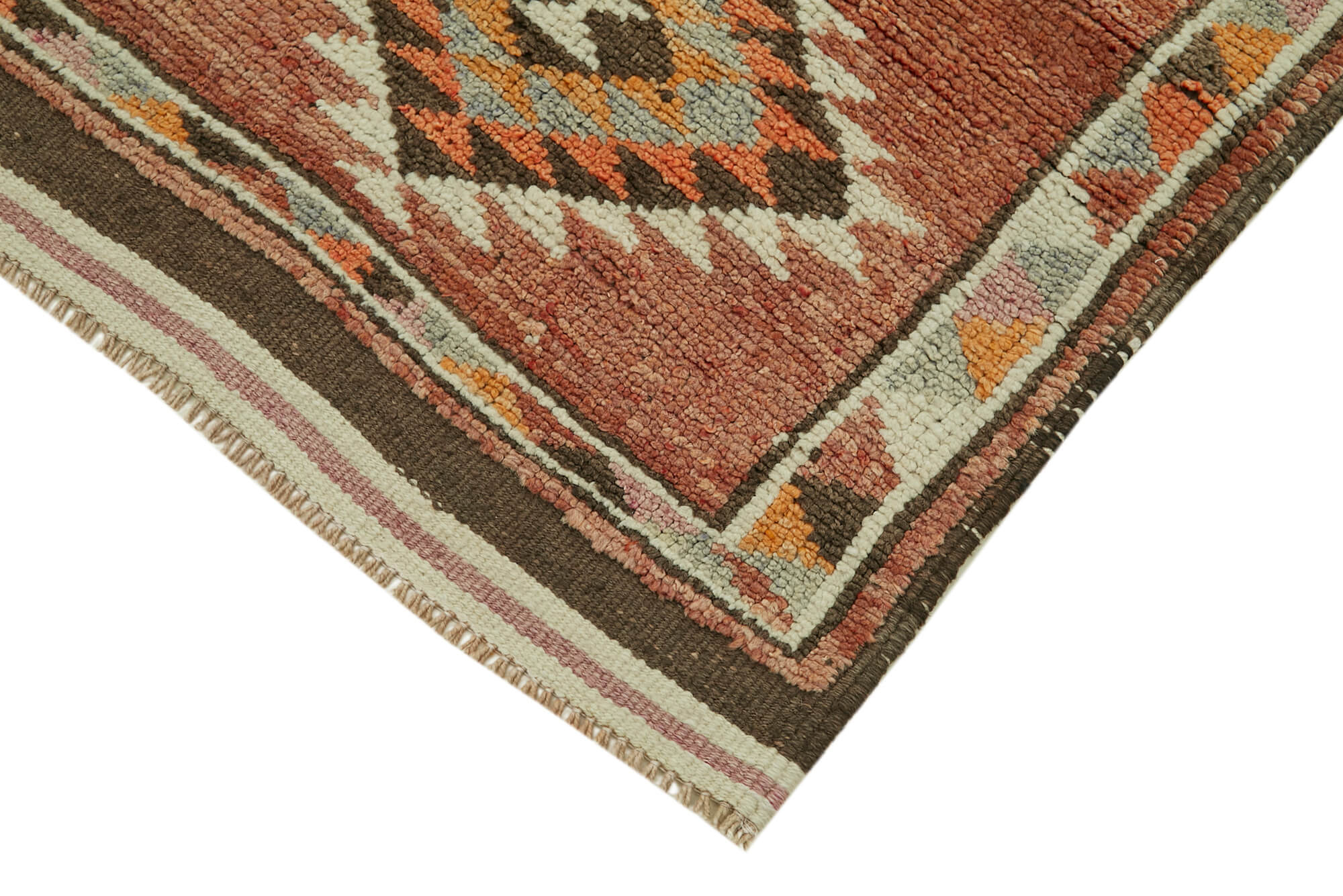 3 x 12 Red Boho Runner Rugs - 6011