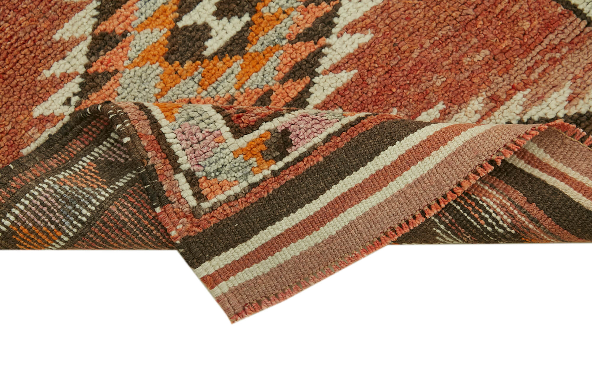 3 x 12 Red Boho Runner Rugs - 6011