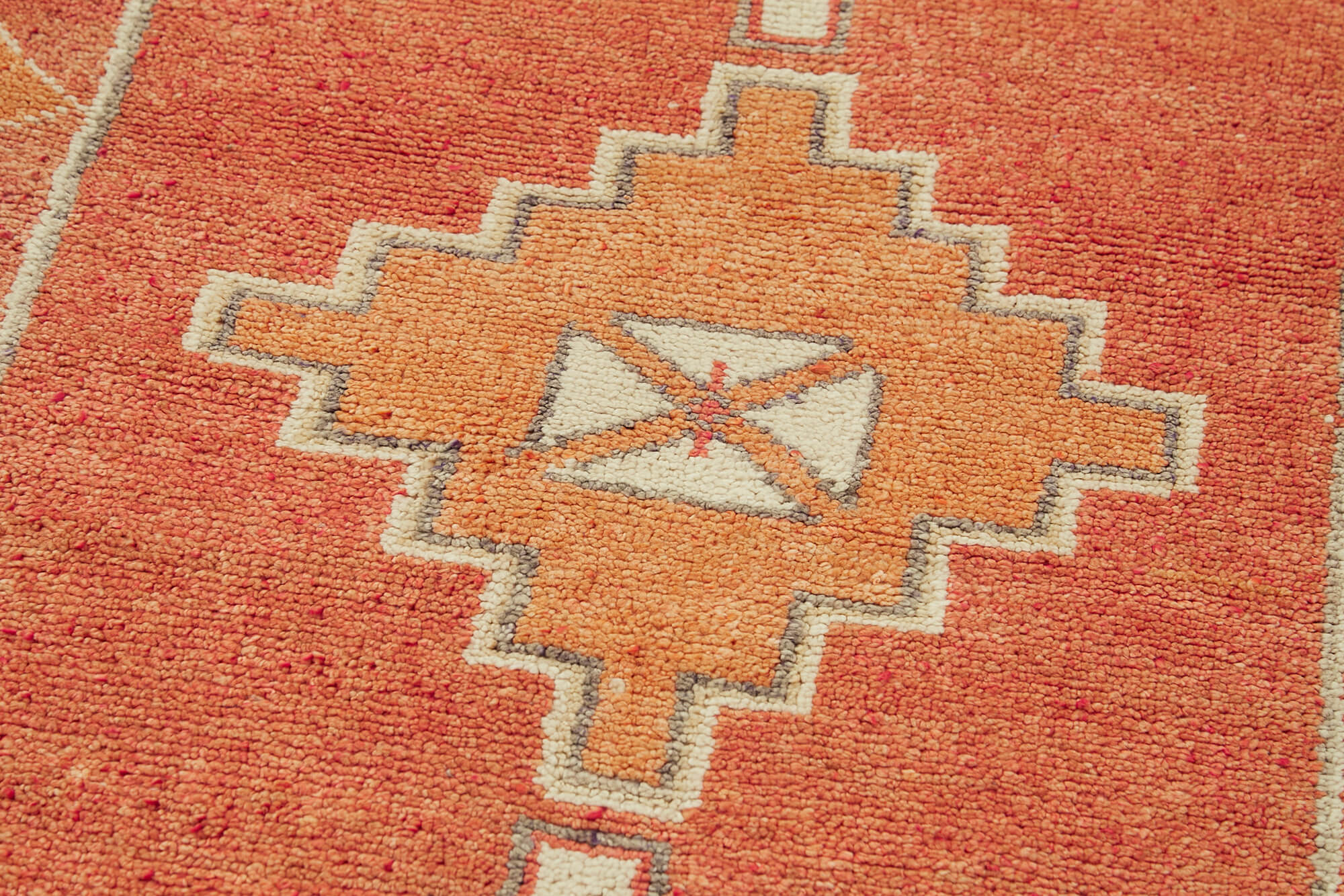 3 x 12 Orange Boho Runner Rugs - 6014