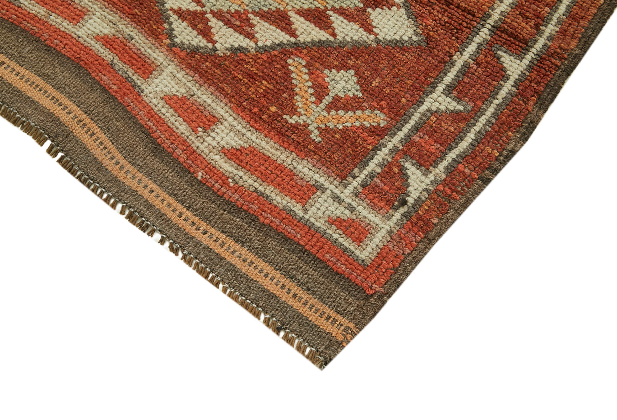 3 x 12 Brown Boho Runner Rugs - 6016