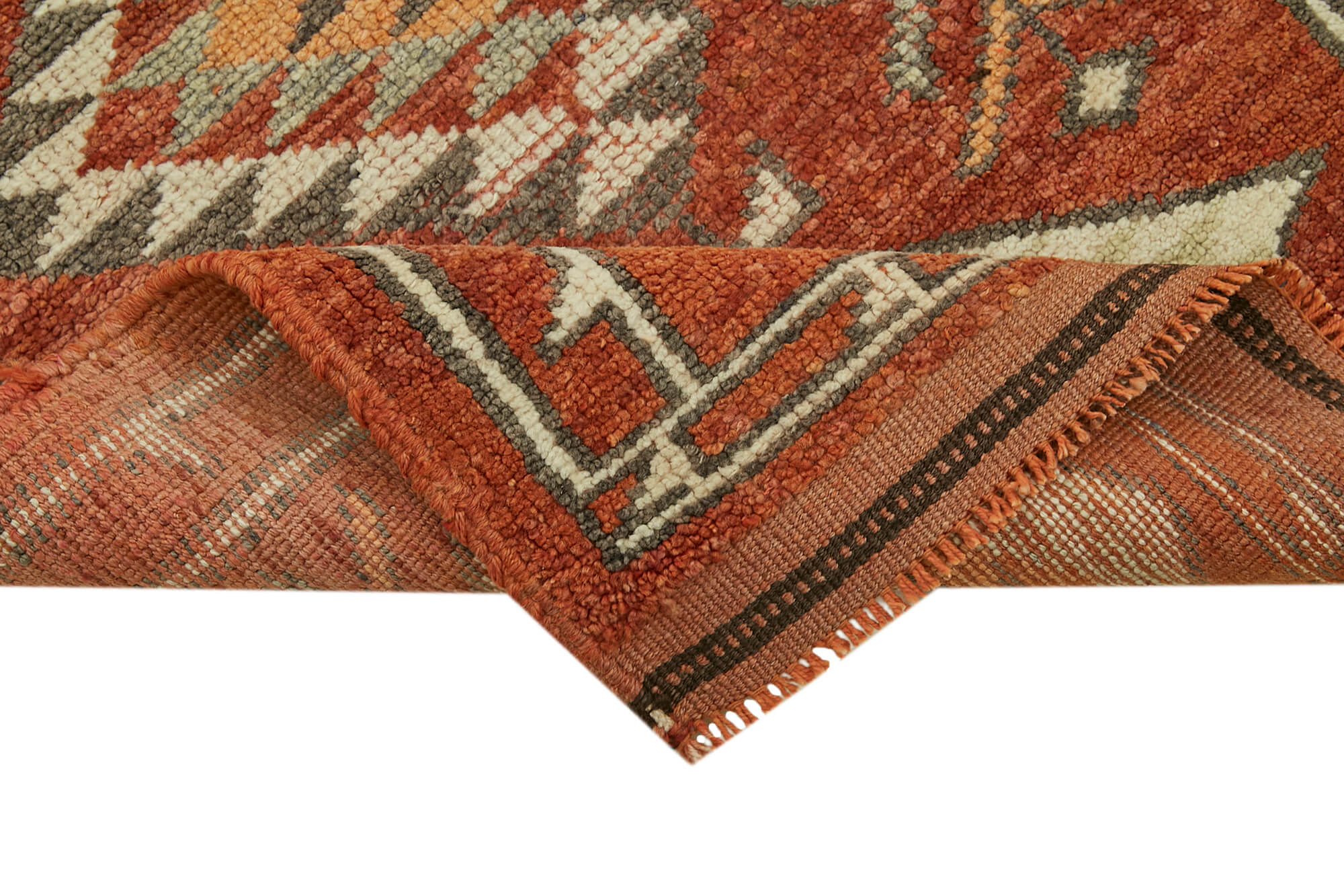 3 x 12 Brown Boho Runner Rugs - 6016