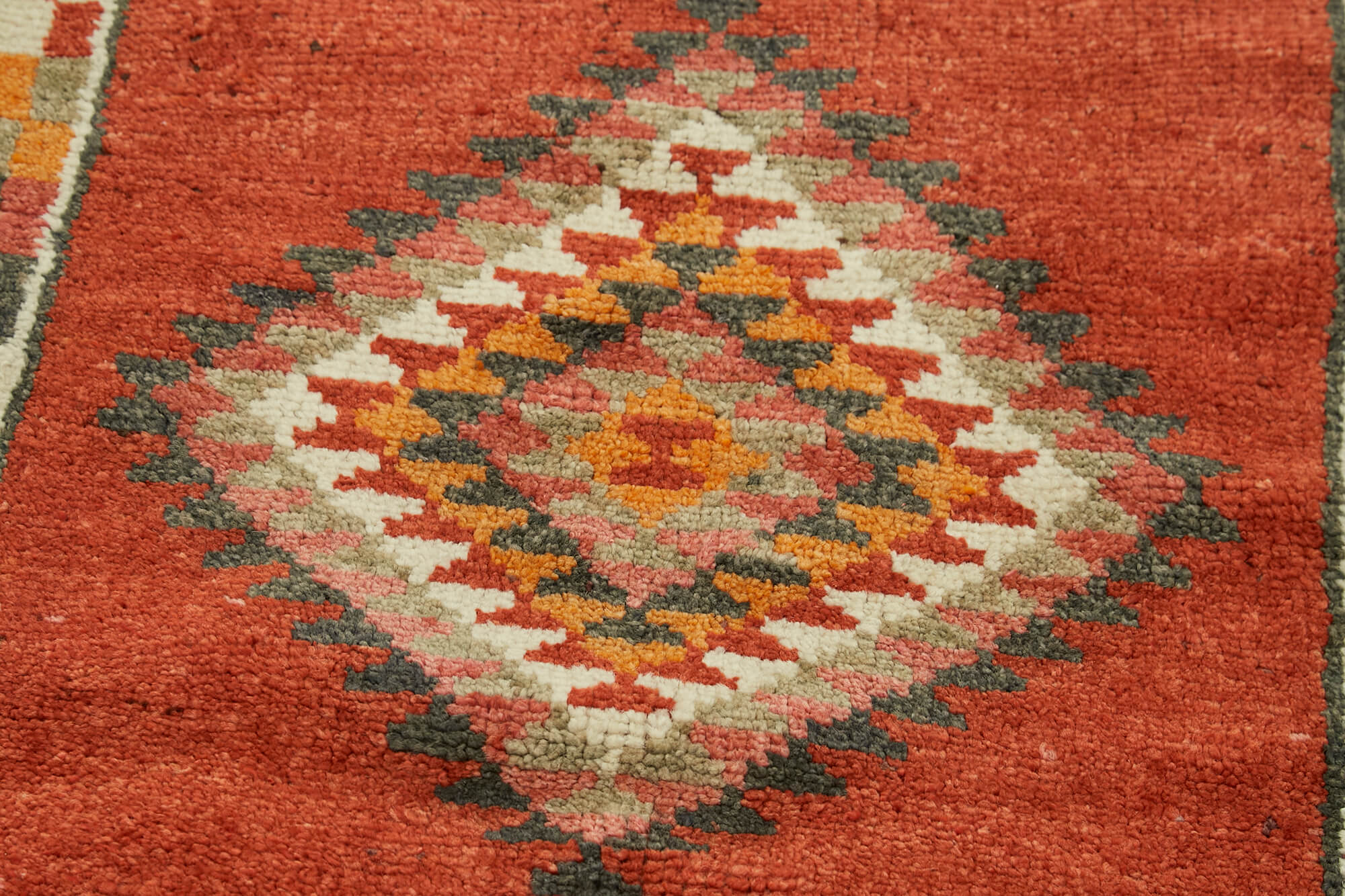 3 x 12 Red Boho Runner Rugs - 6017