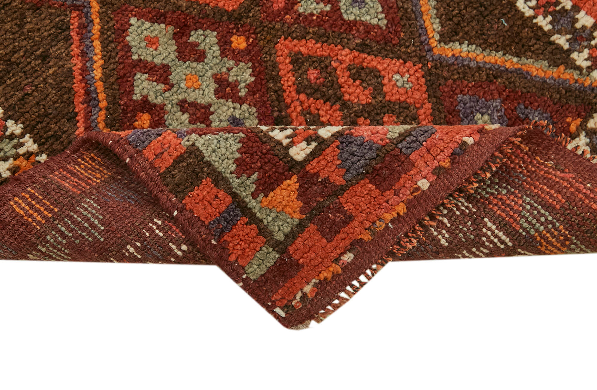 3 x 13 Red Boho Runner Rugs - 6020