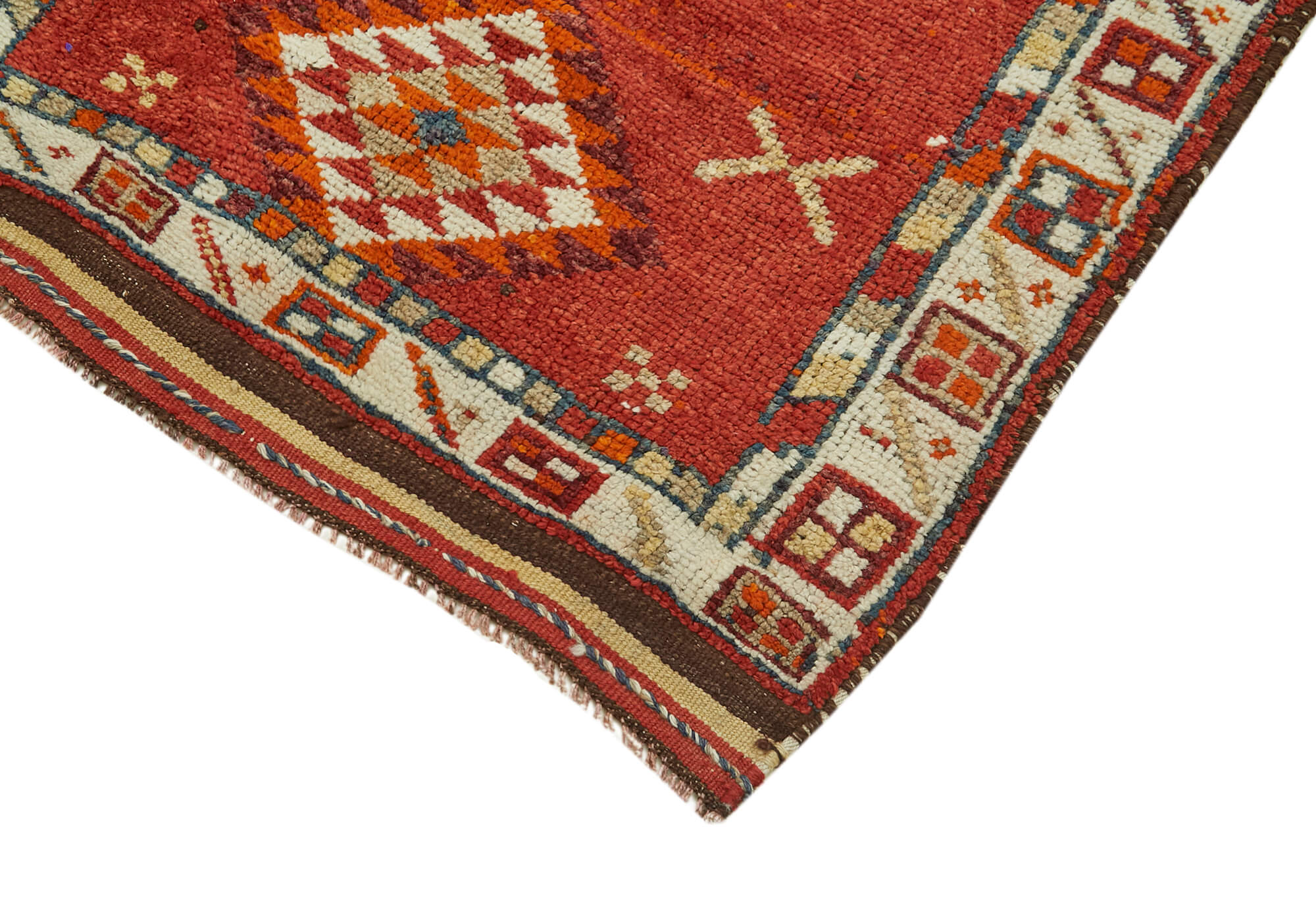 3 x 12 Red Boho Runner Rugs - 6022