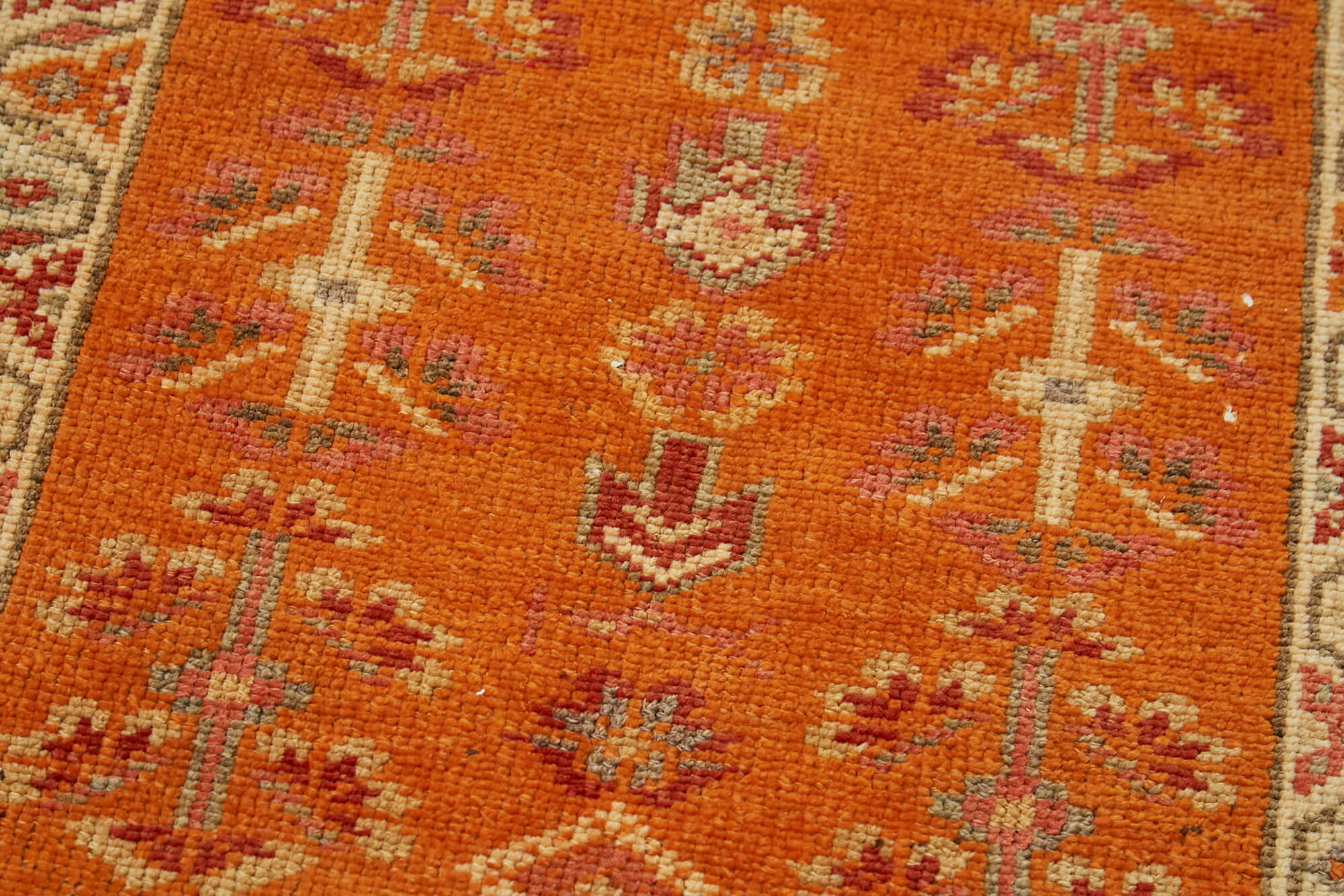 3 x 12 Orange Boho Runner Rugs - 6023