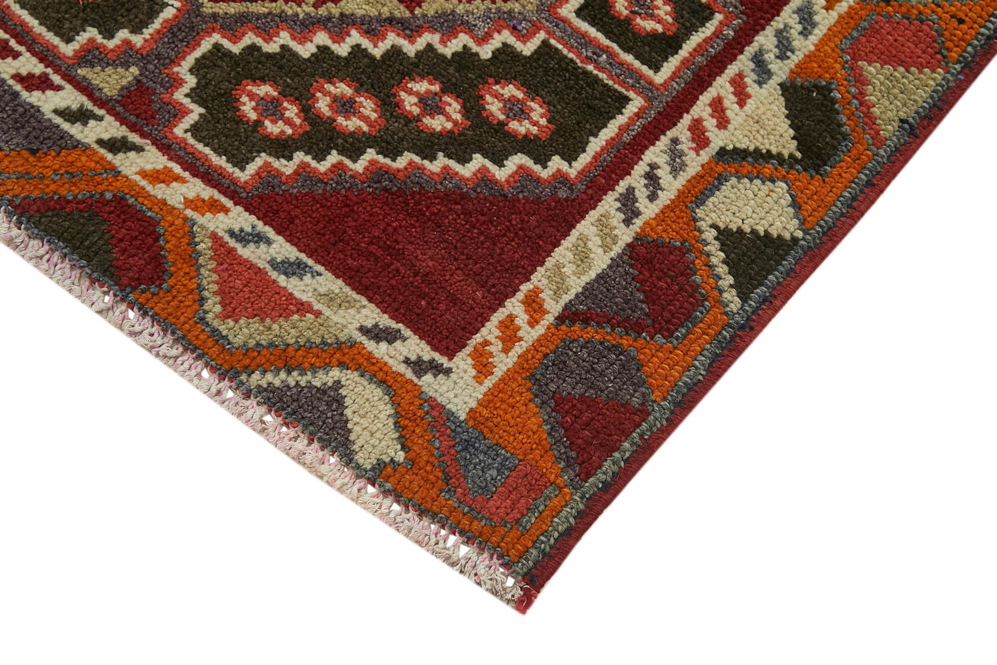 3 x 13 Red Boho Runner Rugs - 6027