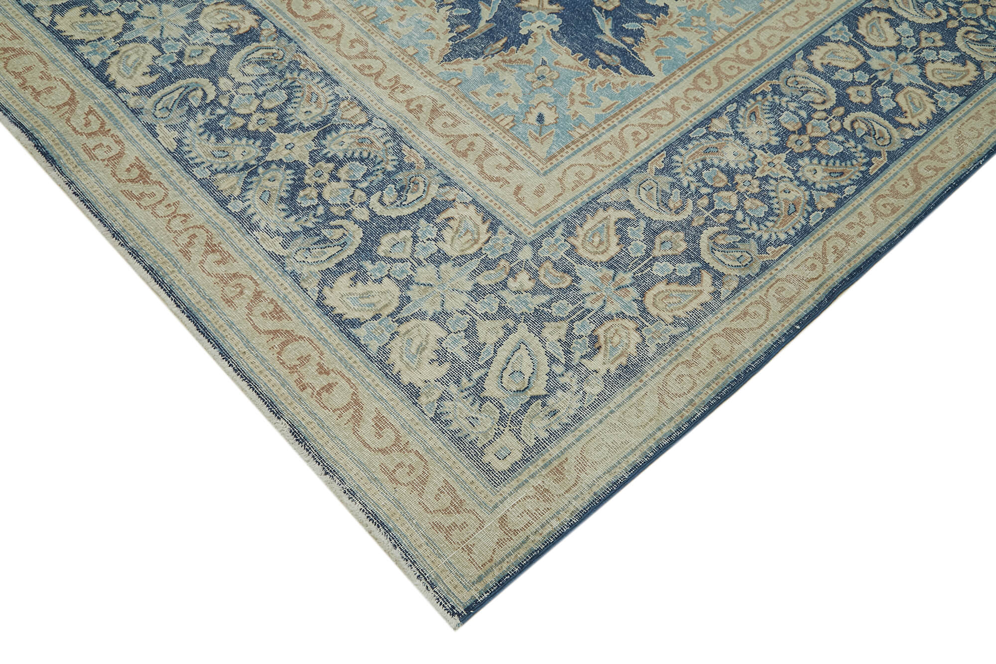 10 x 13 Beige Vintage Large Area Rug - 6300