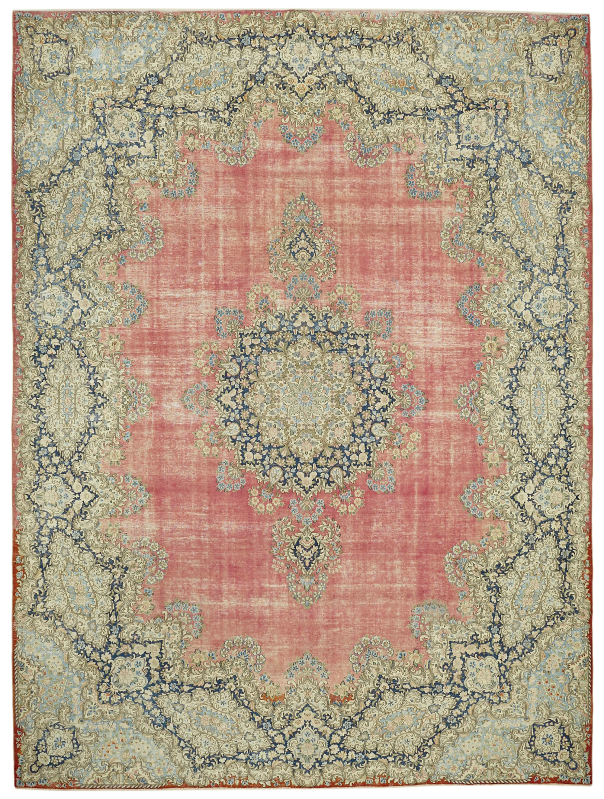 11 x 15 Beige Vintage Large Area Rug - 6301