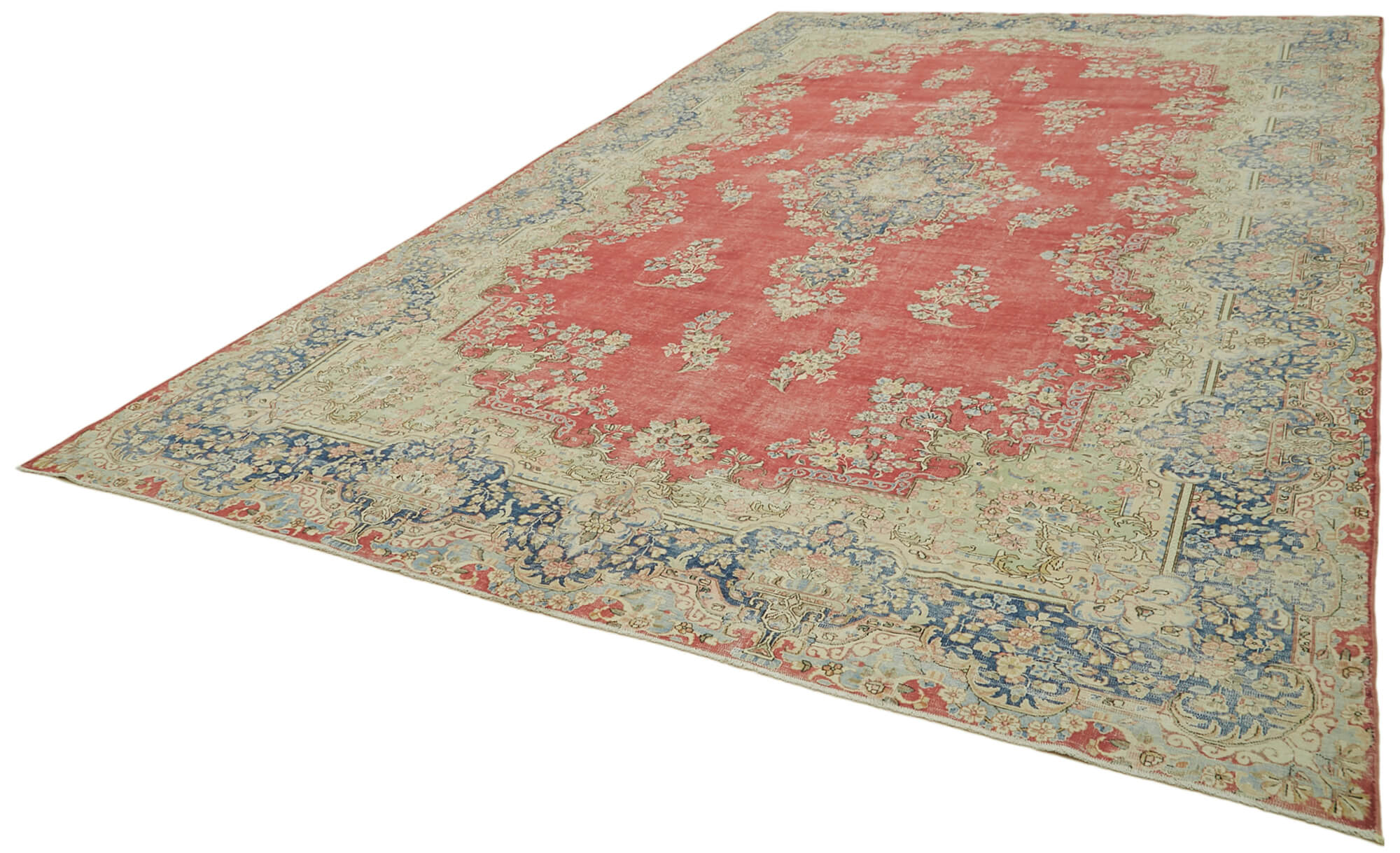 10 x 16 Beige Vintage Large Area Rug - 6302